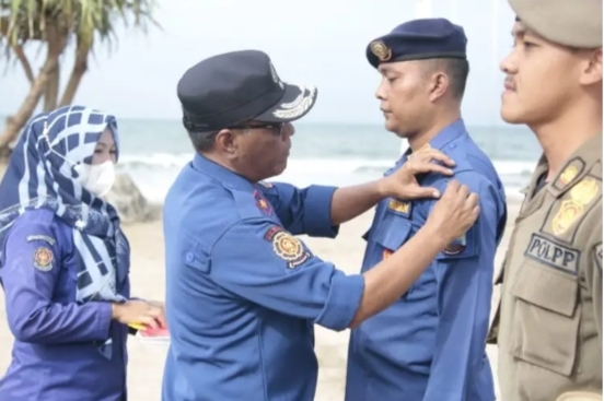 Tingkatkan Kemampuan Dinas Damkar dan Penyelamatan Lamsel Gelar Latihan
