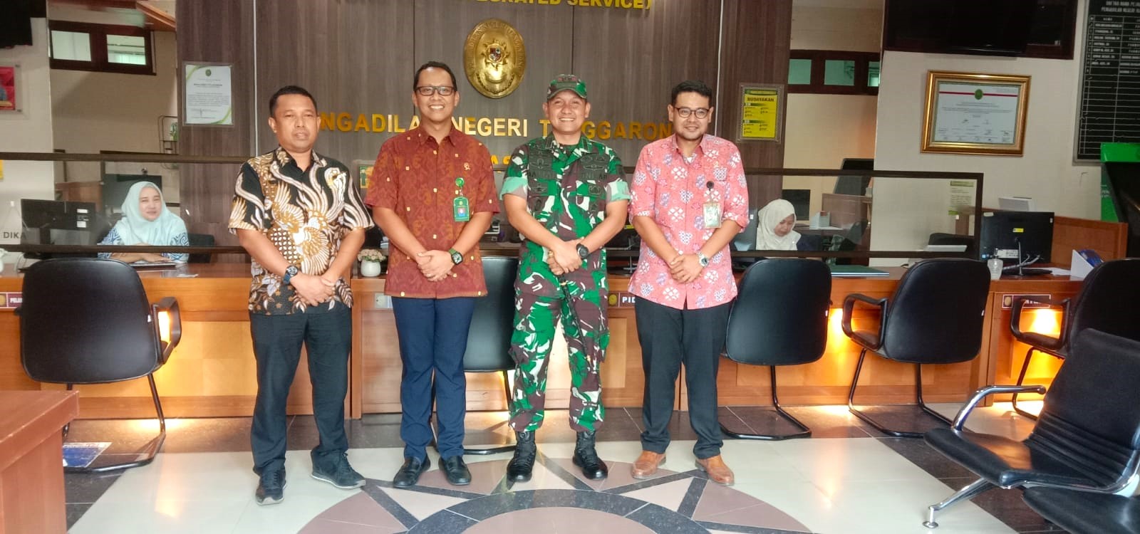 Jalin Silaturahmi Dandim 0906/Kkr Kunjungi Pengadilan Negeri