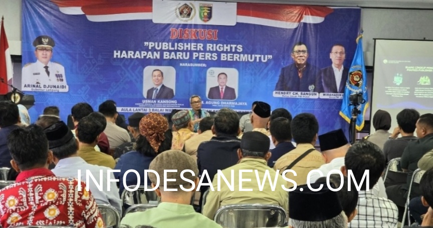 PWI Lampung Gelar Diskusi tentang Publisher Right: Menggali Harapan Baru bagi Media dan Jurnalisme