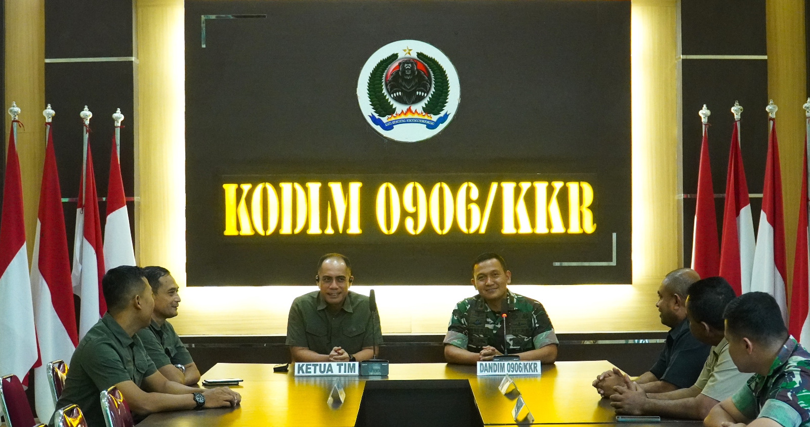 Tim Aswasev Sintelad kunjungi Kodim 0906/Kkr