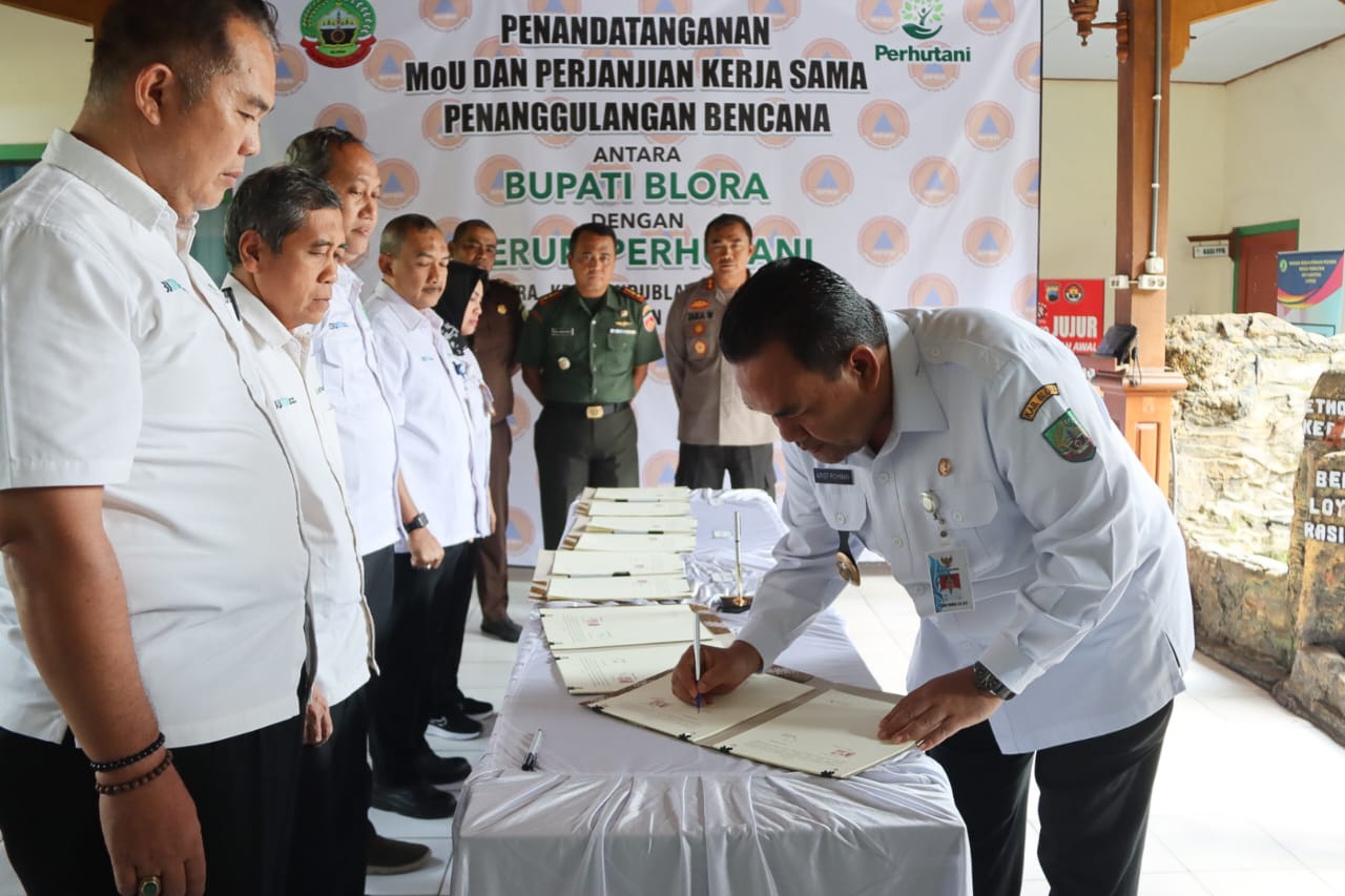 Pemkab Blora dan KPH di Blora Kerjasama Penanggulangan Bencana