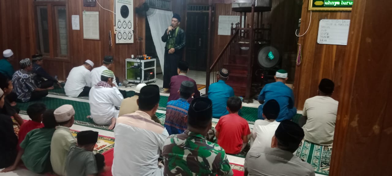 Jaga Silaturahmi Dengan Warga, Babinsa Koba Darat Bersama Forkopimcam Lakukan Safari Ramadhan
