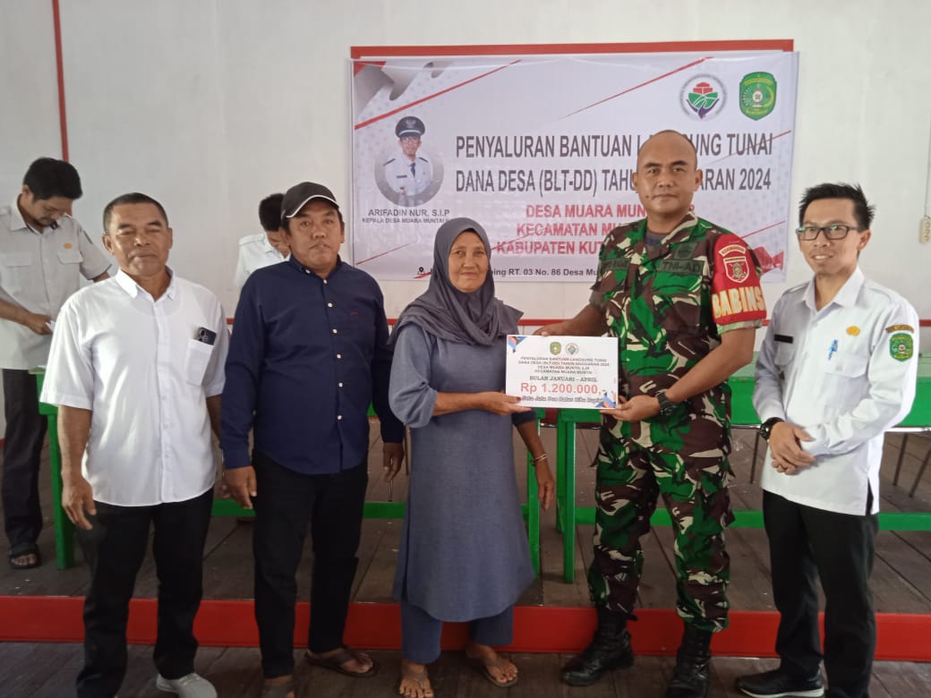 Babinsa Muara Muntai Ilir Lakukan Pendampingan, Pastikan Bantuan Tepat Sasaran