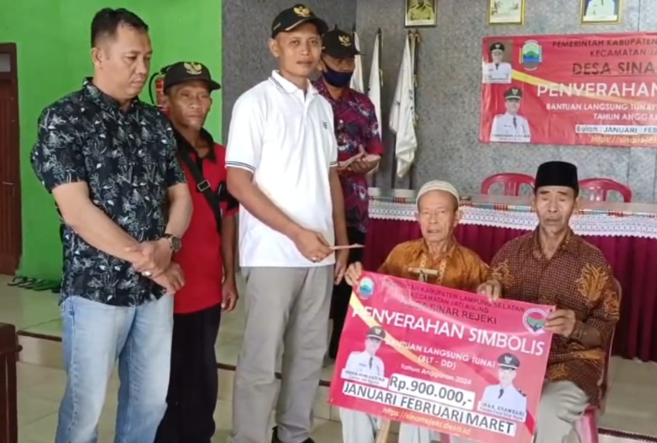 Desa Sinar Rezeki Bagikan BLT DD Ta-2024 Tahap Pertama