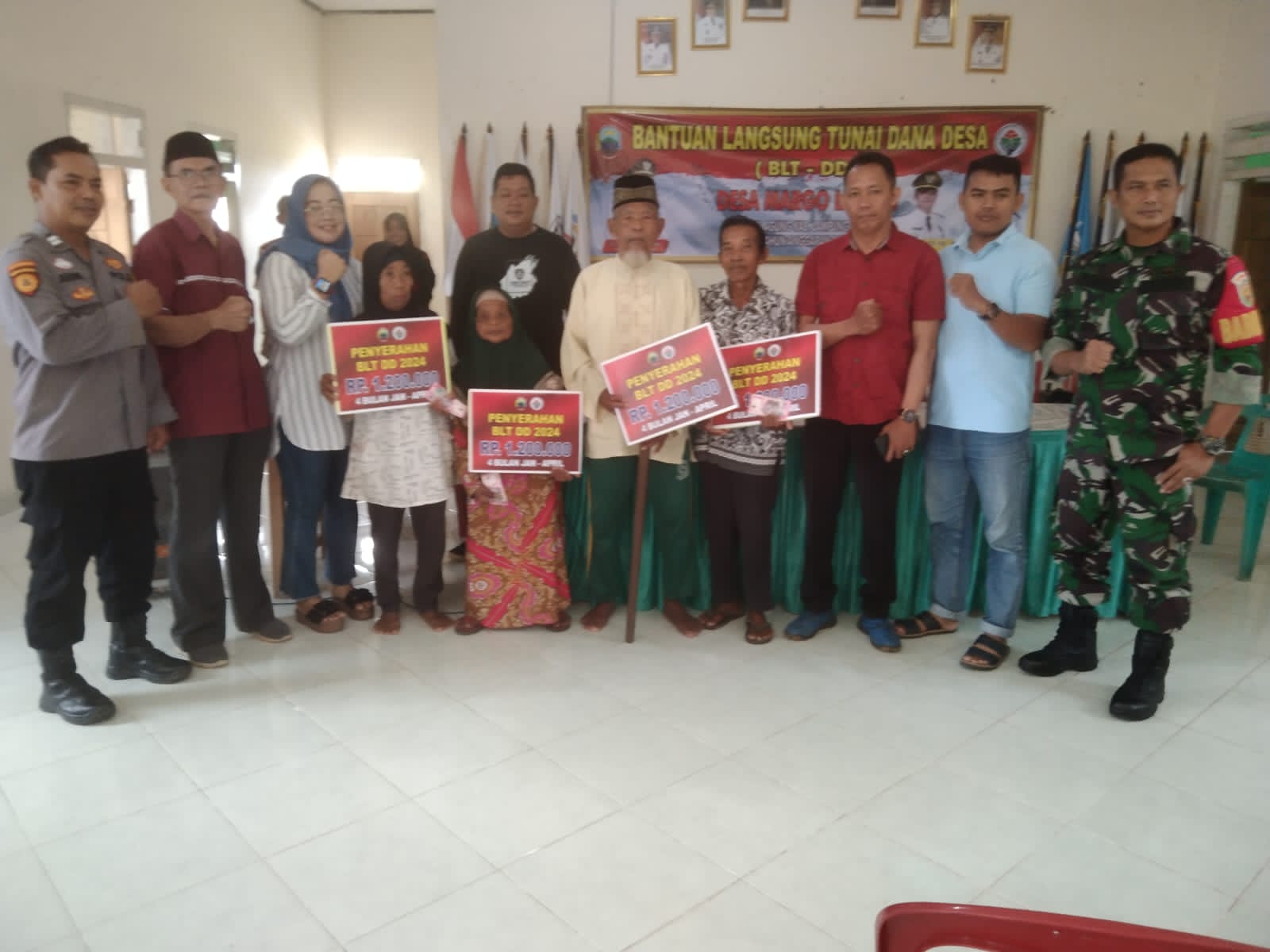 20 KPM Desa Margo Lestari Terima BLT DD Ta-2024 Untuk 4 Bulan