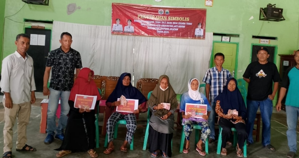 Jelang Lebaran 11 KPM Desa Sidodadi Asri Terima BLT DD Tahap Pertama Ta-2024