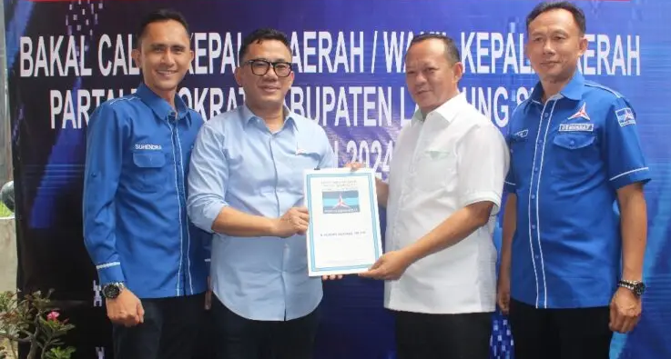 Hendri dan Nanang Serahkan Formulir Pendaftaran Ke Demokrat Berikut Syarat-Syaratnya