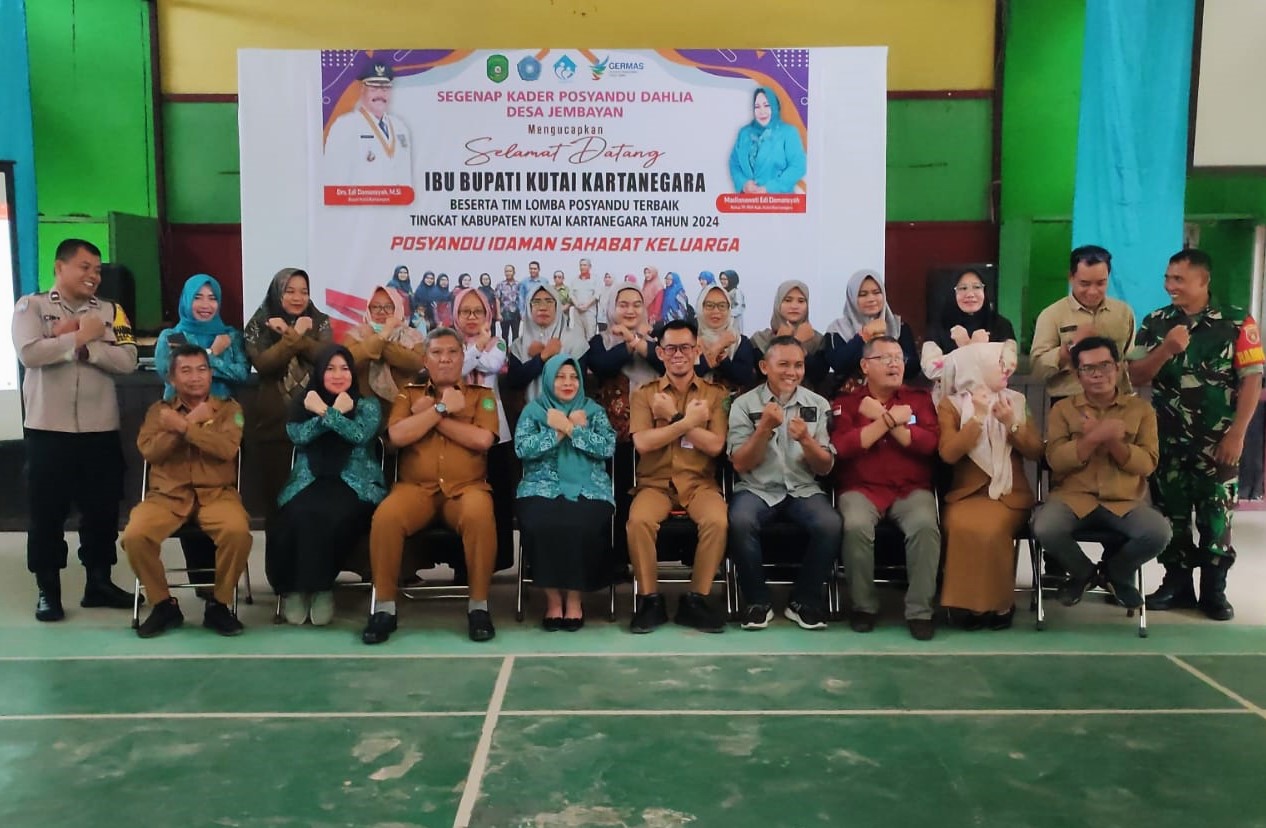 Dukung Pelayanan Kesehatan Masyarakat, Babinsa Jembayan Hadiri Penilaian Lomba Posyandu