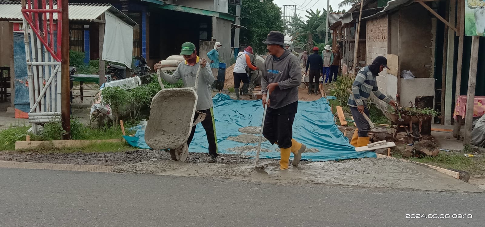 Pemdes Sidoasri Realisasikan Pembangunan Infrastruktur Berupa Jalan