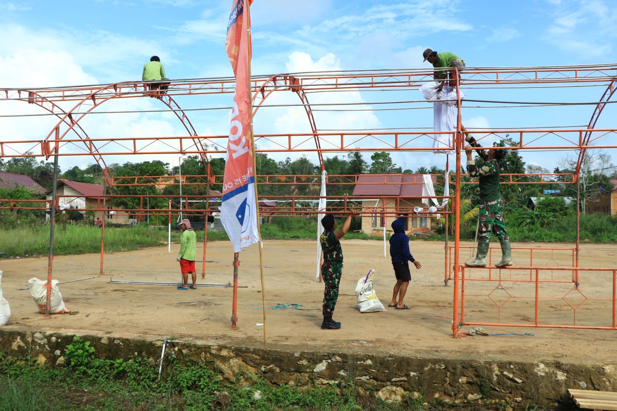 Satgas TMMD Ke- 120 Kodim 0908/Bontang Persiapan Sambut Tim Wasev PJO Sterad