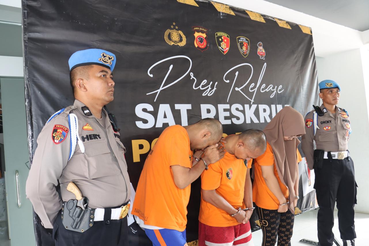 Polres Bogor Berhasil Ungkap Kasus Pencurian dengan Pemberatan di Minimarket Wilayah Cikeas Gunung Putri Kabupaten Bogor
