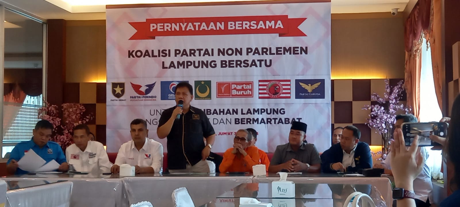 Koalisi Partai Non Parlemen Lampung Bersatu Siap Untuk Ikut Kontestasi Pilkada 2024