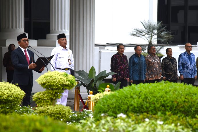 Upacara Peringatan Hari Lahir Pancasila Tahun 2024 di Lapangan Upacara Kementerian Sekretariat Negara