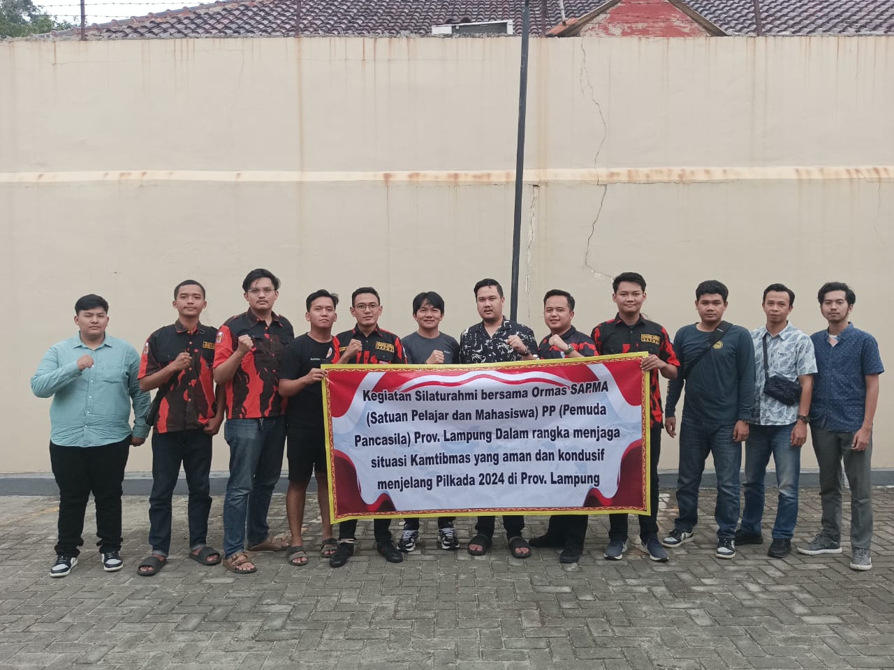 Sapma Pemuda Pancasila Gelar Silaturahmi Bersama Polda Lampung