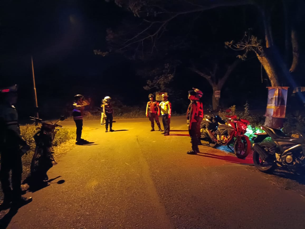 Selama Pemadaman Listrik Polres Lampung Selatan gelar Patroli Black Out
