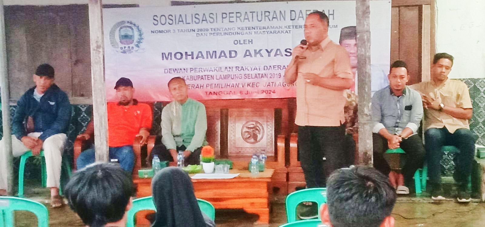 M Akyas Ajak Masyarakat Pahami Perda Tentang Ketenteraman, Ketertiban Umum dan Perlindungan Masyarakat