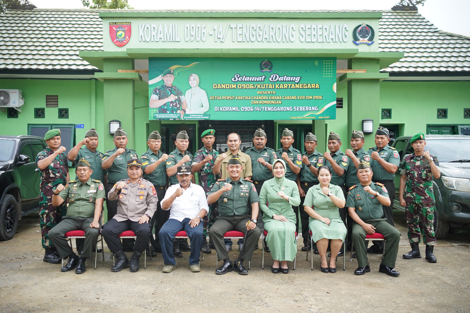 Kunjungan Perdana Dandim 0906/Kkr di wilayah Koramil zona Tengah