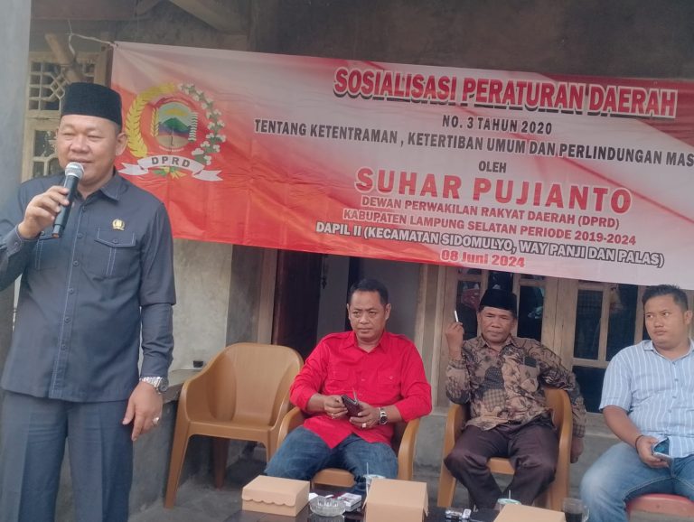 Suhar Pujianto Ajak Masyarakat Kalianda Jaga Ketentraman, Ketertiban Umum dan Perlindungan Masyarakat