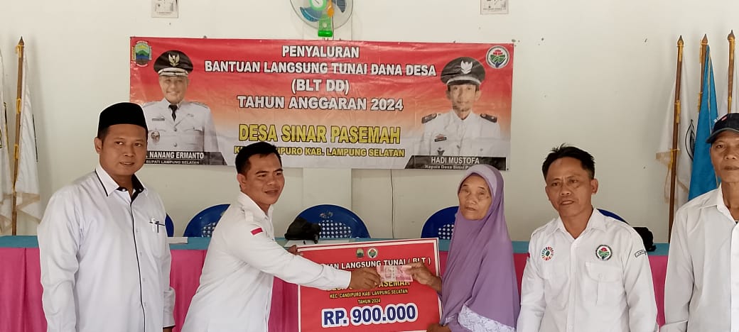 Pemdes Sinar Pasemah Salurkan BLT DD Tahap III Ta-2024