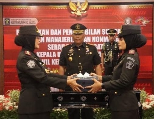 Ka Kanwil Kemenkumham Lantik 58 Pejabat Baru