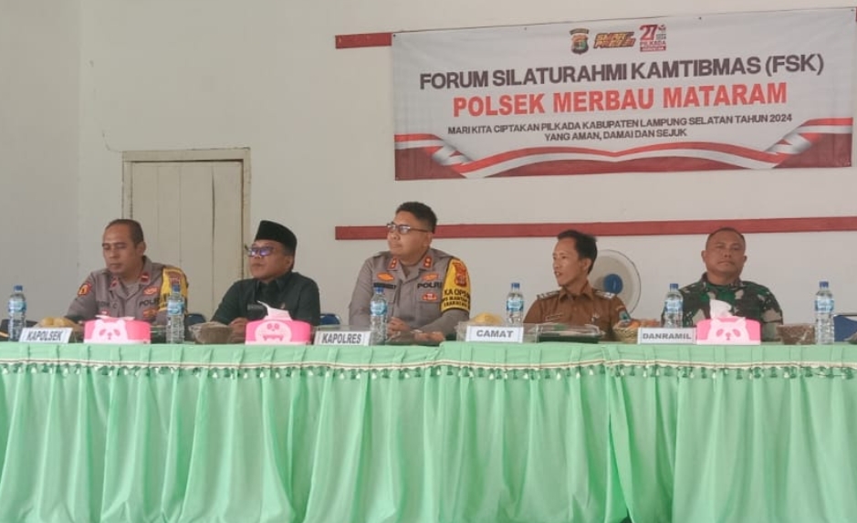 Anggota Komisi I DPRD Lamsel, Dwi Riyanto Hadiri Forum Silaturahmi Kamtibmas