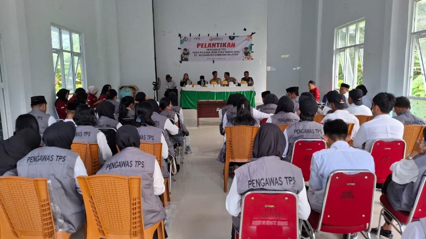 40 Pengawas TPS Se Kecamatan Sabbang Selatan Dilantik, Ketua Panwaslu Sabbang Selatan Tegaskan Ini