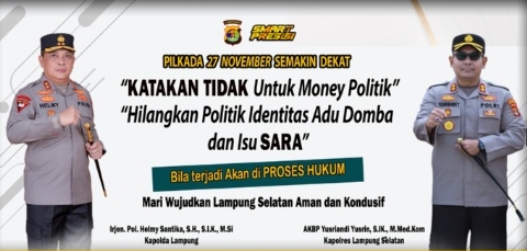 Kapolres Lamsel, AKBP Yusriadi Yusrin: Menghormati Setiap Aspirasi Politik Bagian dari Demokrasi Yang Sehat