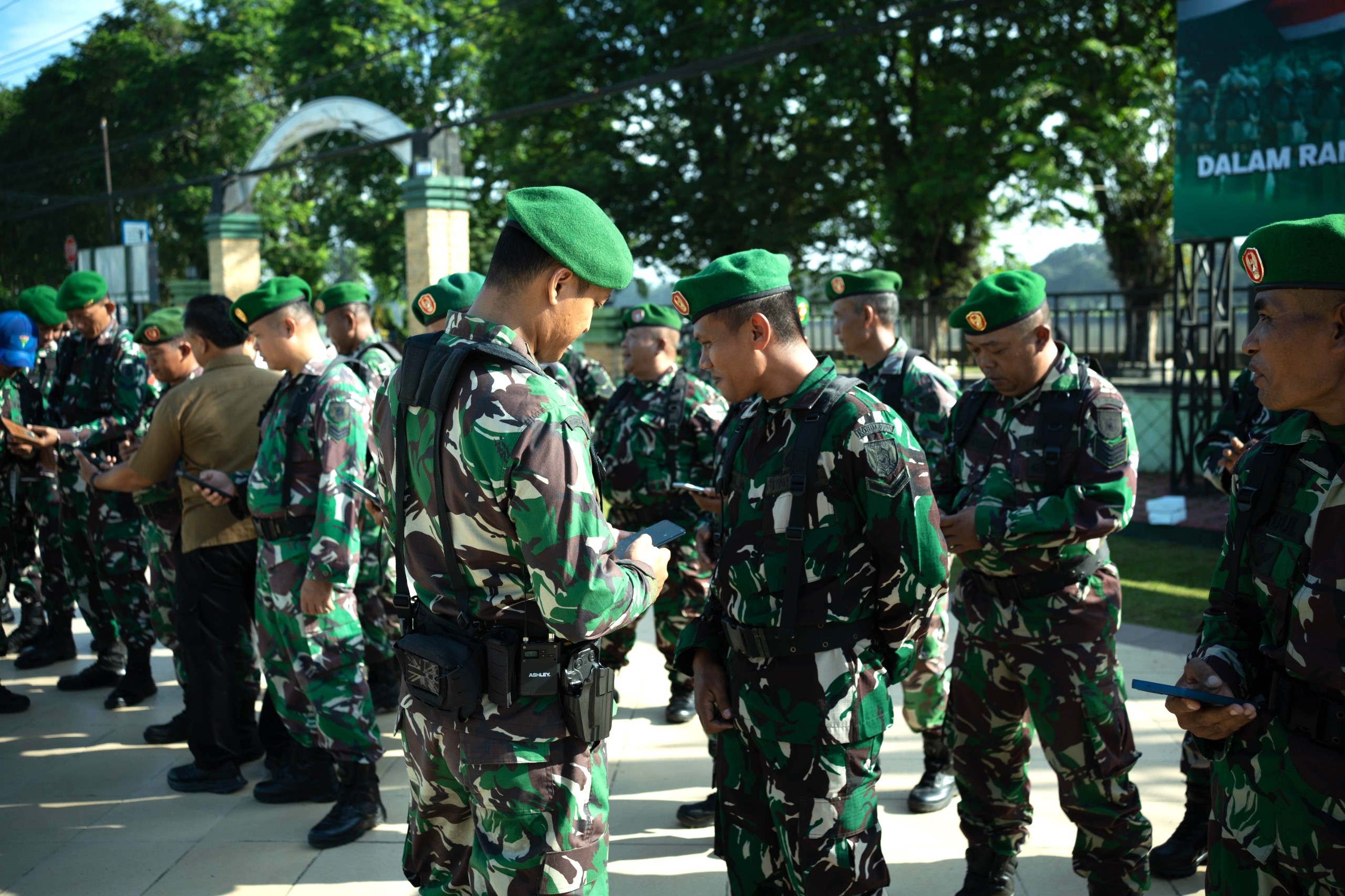 Pasi OPS Kodim 0906/Kkr Lakukan Sidak Prajurit Akan Aplikasi Judol