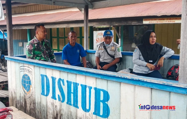 Jaga Kekompakan, Babinsa Lakukan Komsos Bersama Anggota Dishub