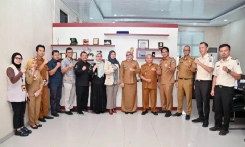 Pj Sekda Lamsel Intji, Audensi Bersama Pihak Pelayanan Pajak Pratama Natar