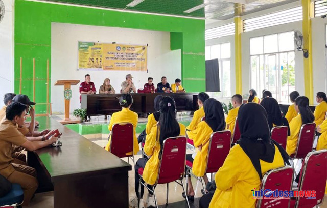 Camat Tomoni Timur, Terima Mahasiswa KKN Tematik Dari Universitas Cokroaminoto Palopo