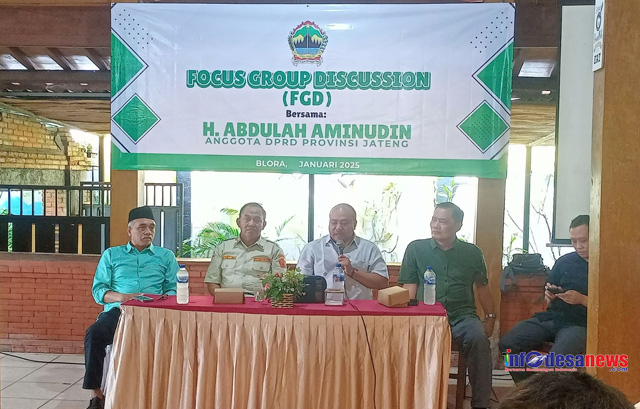DPR Provinsi Aminudin Menggelar FGD Bersama Insan Pers Blora 