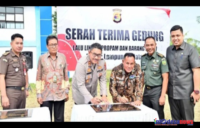 Jelang Akhir Masa Kepemimpinan Nanang Ermanto Resmikan Tiga Gedung Baru di Mapolres Lamsel