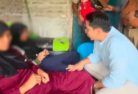 Bupati Lamsel Terpilih, Egi Kunjungi Rumah Korban Pelecehan Seksual