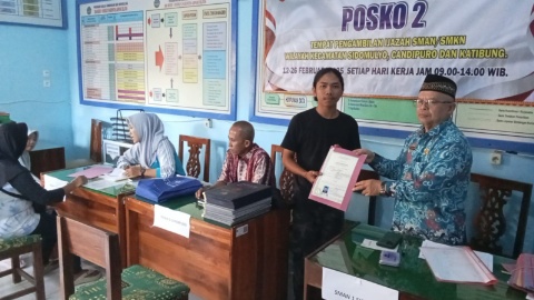 Tindak Lanjuti Intruksi Disdikbud Provinsi Lampung, SMA Negeri 1 Sidomulyo Jadi Posko Pengambilan Ijazah