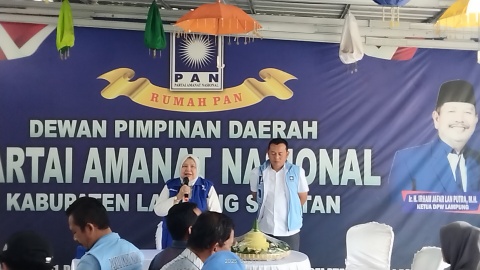 DPD Partai PAN Lamsel, Gelar Syukuran Pelantikan Bupati Terpilih