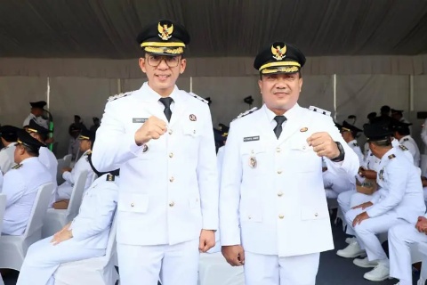Bupati Lamsel Terpilih Egi-Syaiful Resmi Dilantik