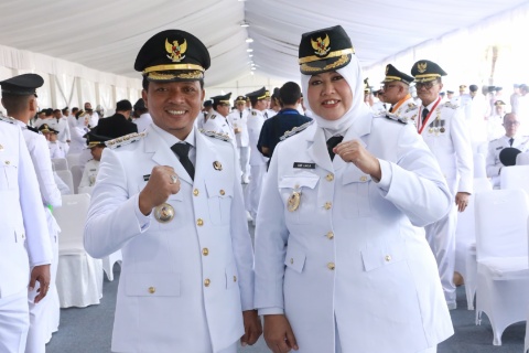 Riyanto Pamungkas, Umi Laila Resmi Dilantik Sebagai Bupati Dan Wakil Bupati Pringsewu