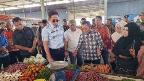 Bupati Lamsel Egi Sidak Harga di Pasar Tradisional, Pastikan Stabilitas dan Kesejahteraan Pedagang
