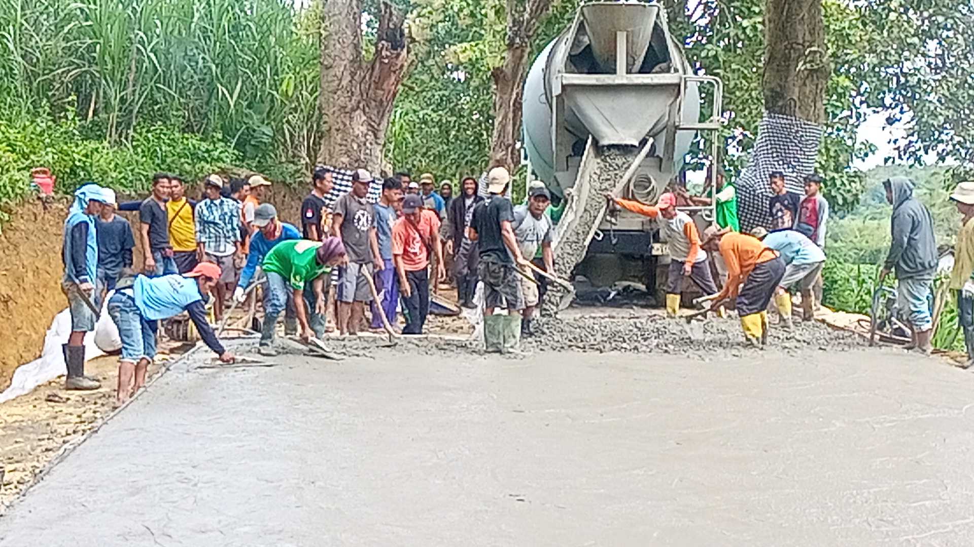 PADes Capai 2,5 Miliar Untuk Pembangunan Jalan Cor Masyarakat di Plantungan