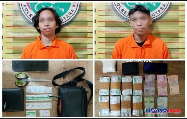 Dua Warga Lutra Diciduk Edarkan Obat Golongan G, Polisi Sita 1.800 Butir Pil Terlarang