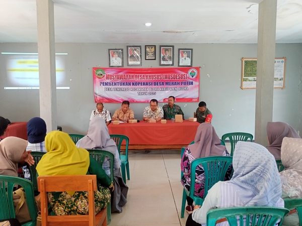 Musdesus Pembentukan Pengurus Koperasi Merah Putih Berlangsung di Balai Desa Temurejo 