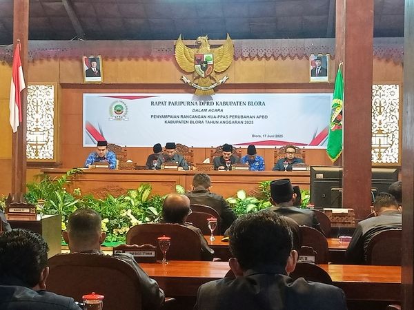 DPRD Blora Gelar Rapat Paripurna Bahas Perubahan APBD 2025