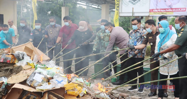 Ratusan Kilogram Narkotika Jenis Sabu Dan Ganja Dimusnahkan, 34 Orang Ditetapkan Sebagai Tersangka