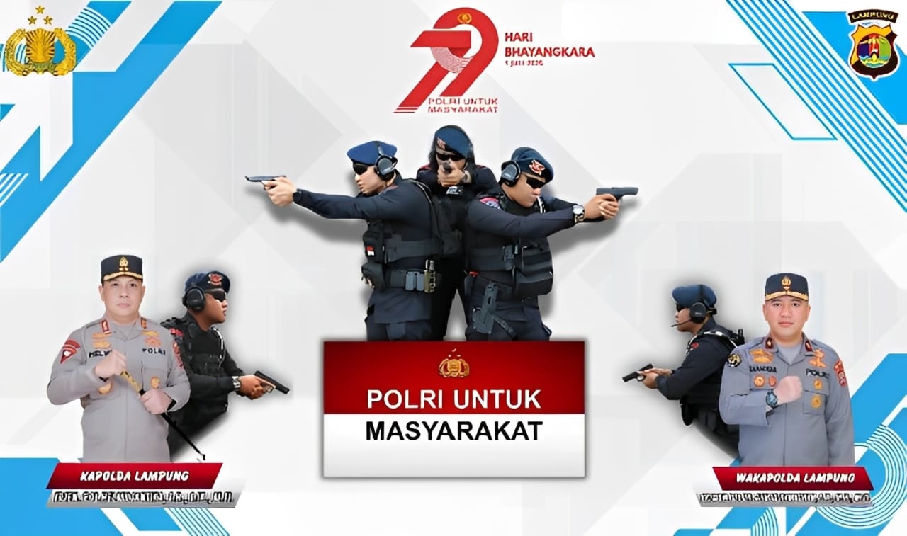Lomba Menembak Bhayangkara Polda Lampung 2025, Adu Ketangkasan Forkopimda Hingga Kapolres