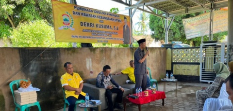 Anggota DPRD Lamsel, Fraksi Golkar Derri Ajak Warga Tingkatkan Wawasan Kebangsaan