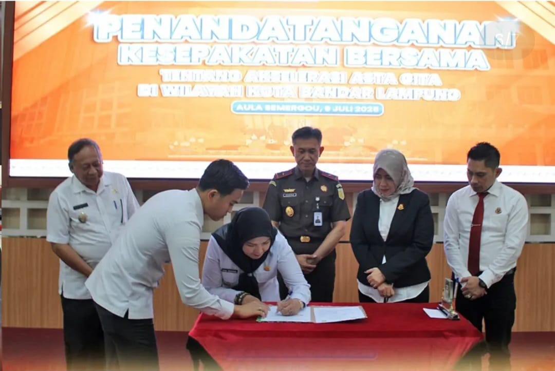 Pemkot Beri Penghargaan Dan Tanda Tangan Nota Kesepatakan Bersama Kejari Bandar Lampung