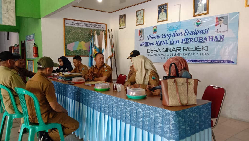 Pemerintah Desa Sinar Rejeki Gelar Monev Anggaran Dana Desa Tahun 2025