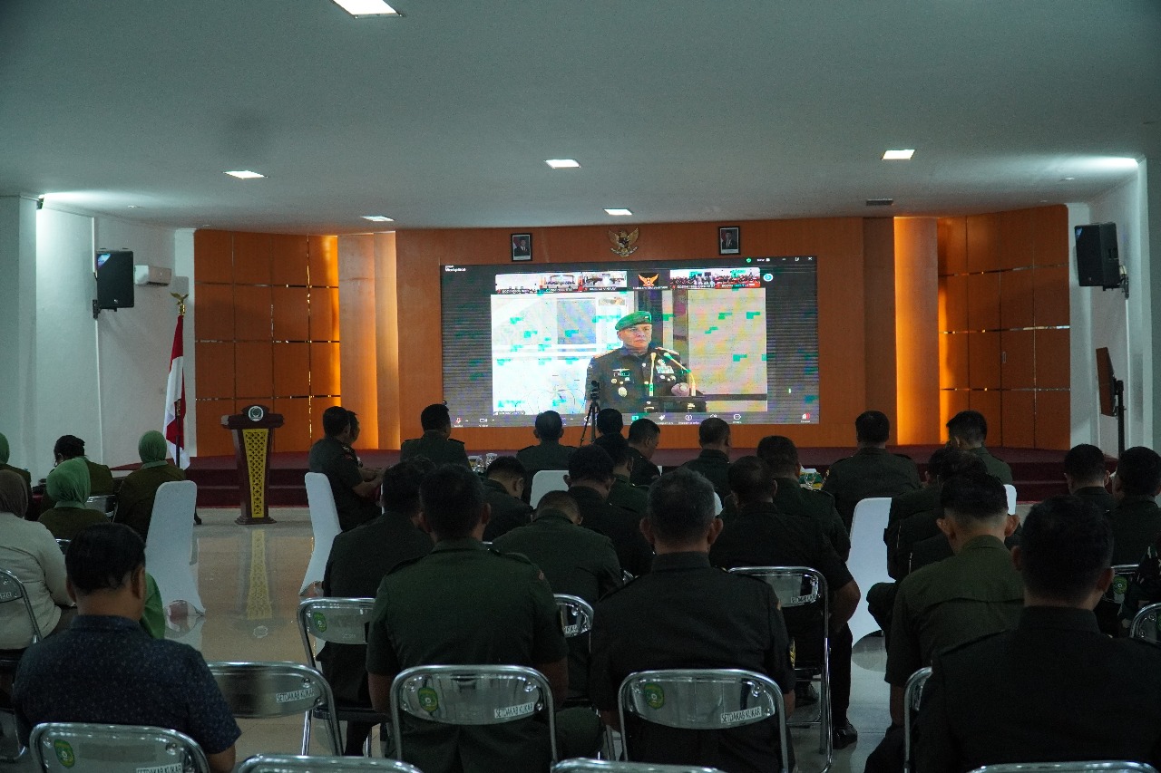 Kodim 0906/Kkr Peringati HUT Kodam Ke-67,  Lewat Doa Bersama Dan Renungan Suci Secara Daring
