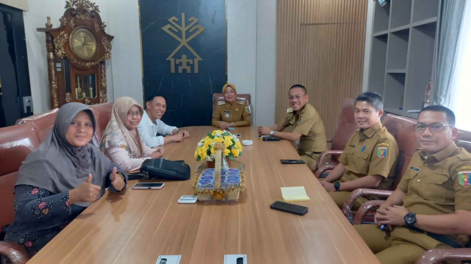 Siwo PWI Lampung Sambangi Kadispora, Diskusi Publik Peran Media Dalam Dunia Olahraga